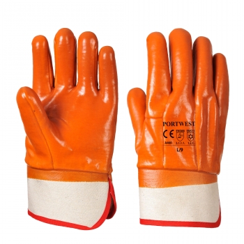 PVC-Winterhandschuh Glue Grip orange mit Stulpe