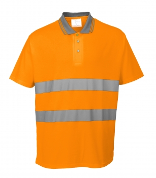 Warnschutz Poloshirt orange