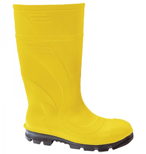 Sicherheitsgummistiefel aus PU gelb S5
