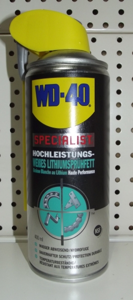 WD-40 weißes Lithiumsprühfett