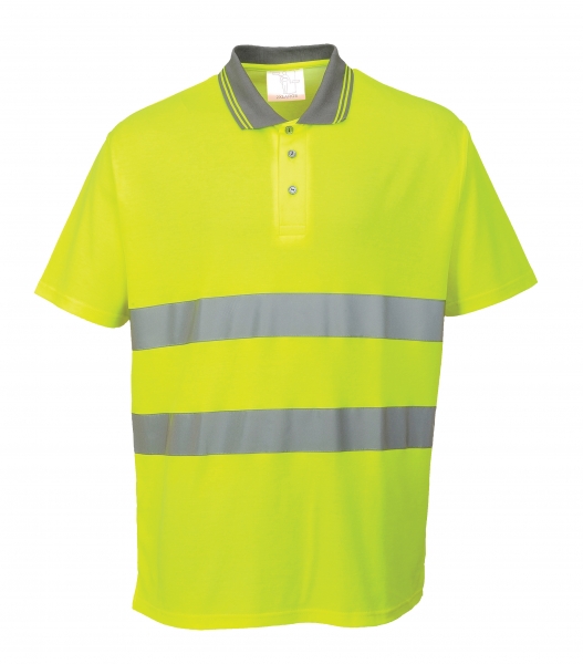 Warnschutz Poloshirt gelb